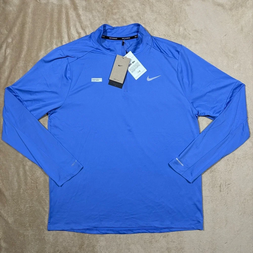 Nike Dri-FIT Element Flash 1/2-Zip Running Top FB8556-450 LARGE‎ NWT